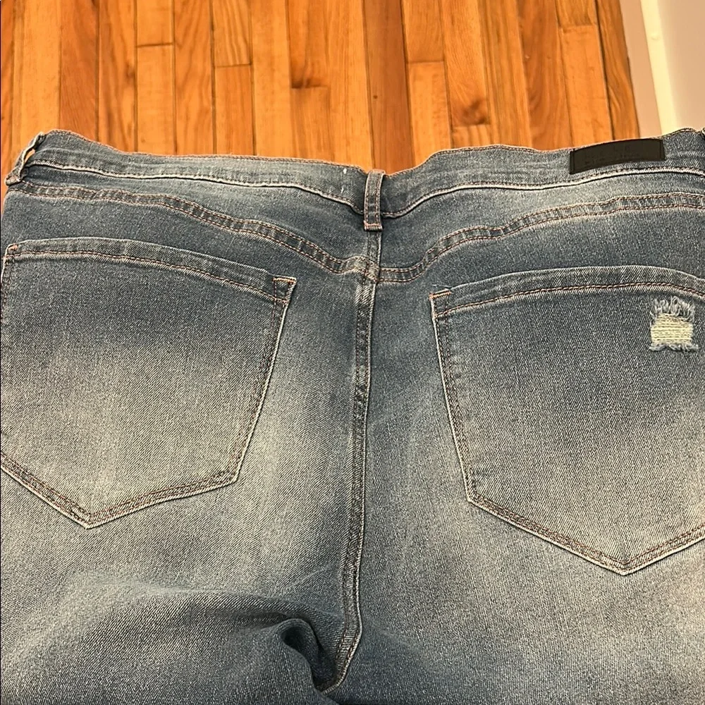 Nicole Miller Soho High Rise Ankle Skinny Blue Jeans - Picture 6 of 7